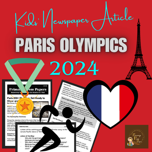 Paris 2024 Olympics: Get Ready to Cheer & Giggle! Kids Reading & Discovery with Activity