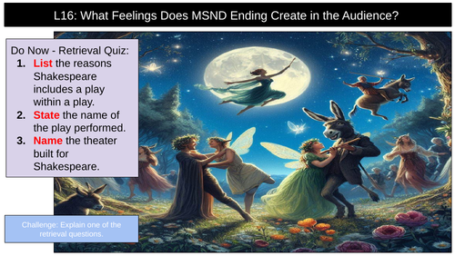 A Midsummer Night's Dream Ending | Teaching Resources