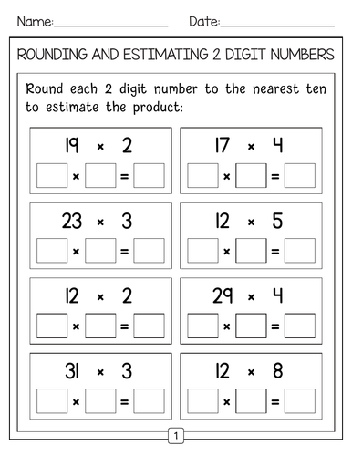 Rounding to the Nearest ten And Estimating multiplication