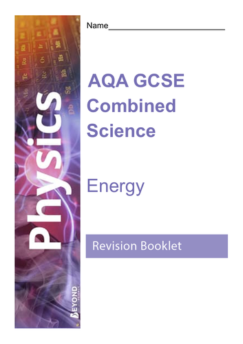 AQA GSCE revision booklets - Energy