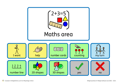 Maths communication board