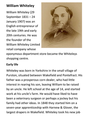 William Whiteley Handout
