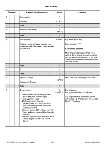 GCSE PE Progress Tests
