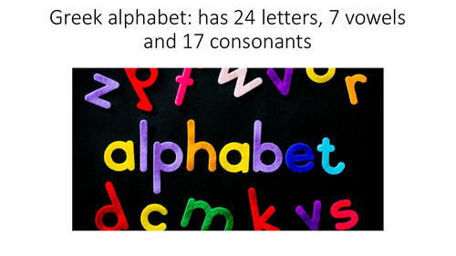 Greek Alphabet