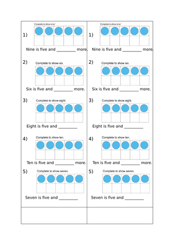 6-10 using five and a bit