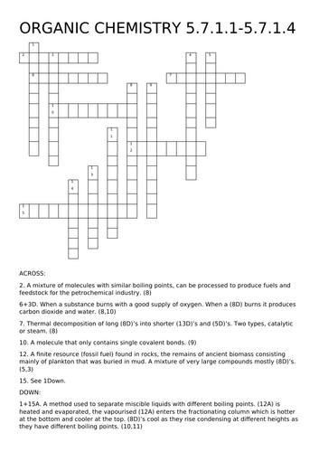 Chemistry Paper 2 Higher Puzzle Bundle and Answers