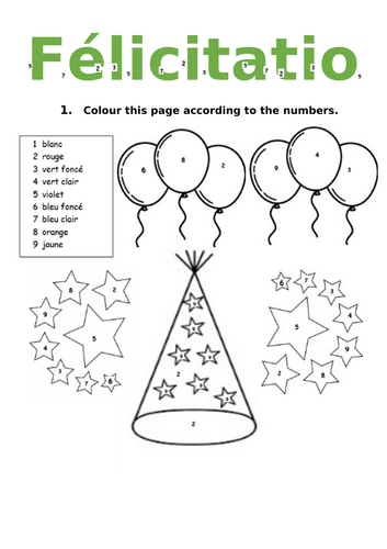 Félicitations booklet