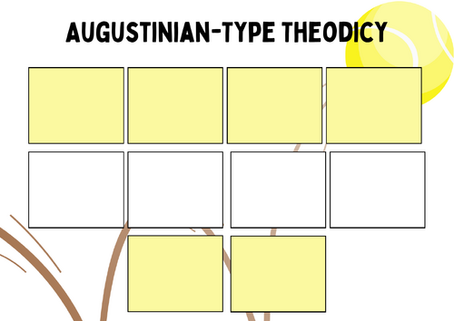 A-Level RS: Augustinian-Type Theodicy Top 10 Worksheet - Eduqas Philosophy