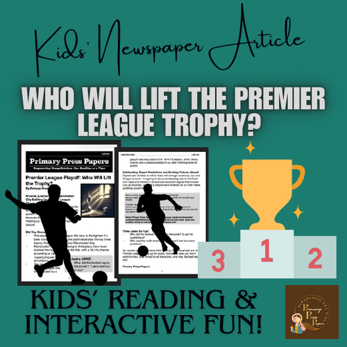 Premier League Playoff Predictor - Fun Activity & Reading for Kids