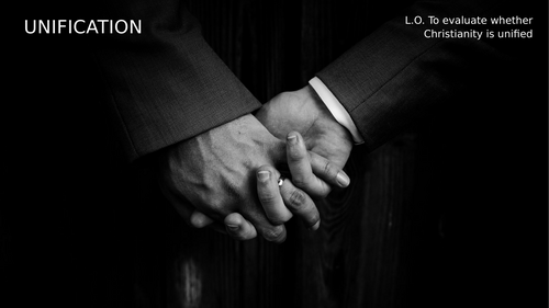 A-Level RS: Unification Christianity Lesson - Eduqas Religious Studies