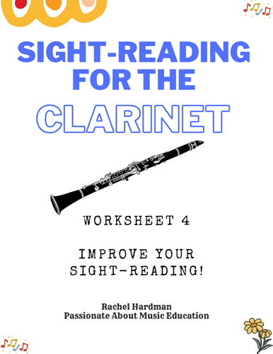 Sight-reading for beginner clarinet Exercise 4