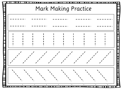 Mark Making/Pencil Control Tracing Booklet (Complete)