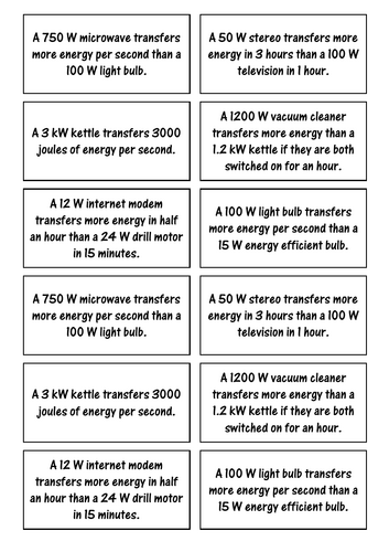 Power Calculations - True or False