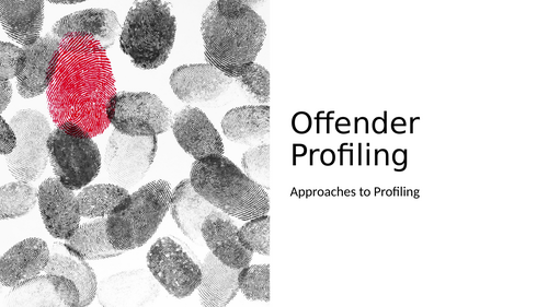 Offender Profiling (Bottom Up Approach)