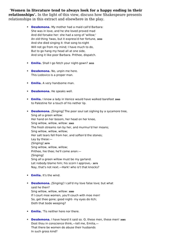 3 mini-mocks for AQA syllabus A paper 1 (Shakespeare, Love poetry ...