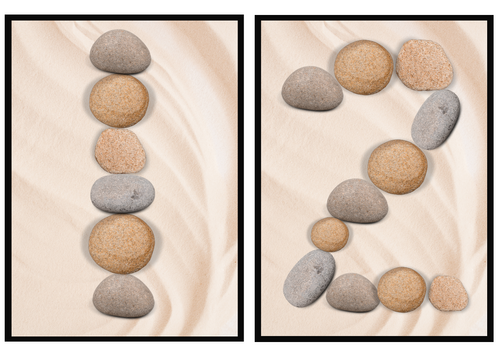 Sand & Pebble Numbers 0-10