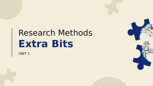 Extra Bits (OCR Psychology)