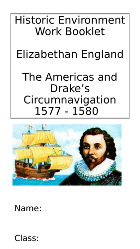 AQA GCSE History Drake and the Americas - Elizabeth Historic Environment work booklet