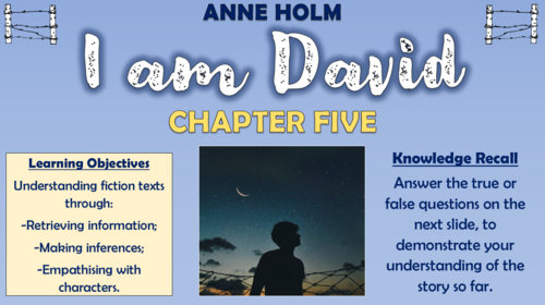 I am David - Anne Holm - Chapter 5 - Double Lesson!