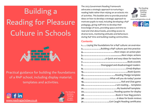 Building the foundations of a Reading for Pleasure Culture in School