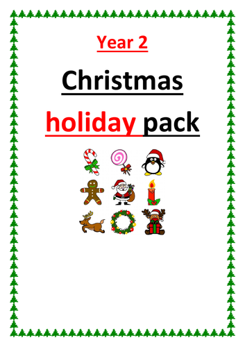 7+ and 8+ Christmas holiday pack for English, Maths and Reasoning booklet