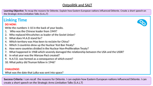 Ostpolitik and S.A.L.T.