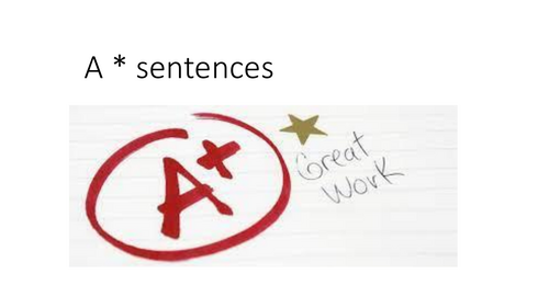 A* sentences Arabic GCSE writing and speaking