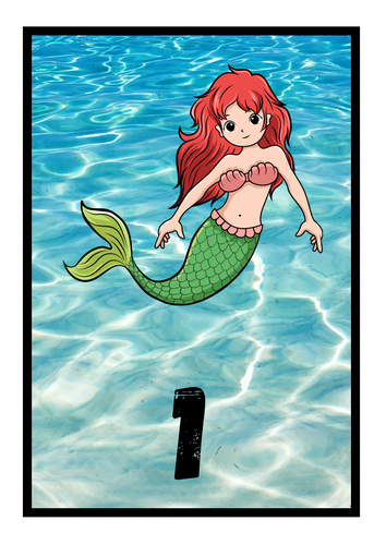 Numbers 1-10 - Mermaids