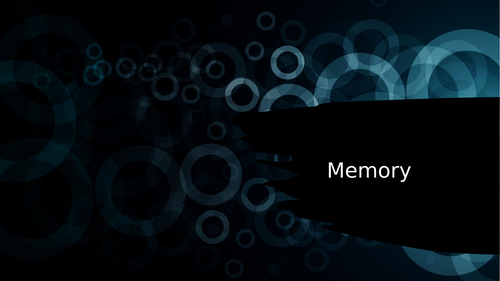 GCSE Psychology Memory lesson 1