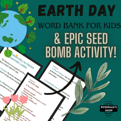 Planet Protectors Unite: A FunEarth Day key-bank for Kids!” & Seed Bomb Activity!