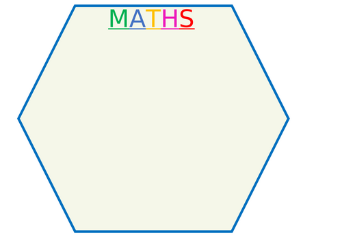 learning hexagons display