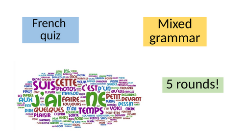 French Mixed Grammar Quiz