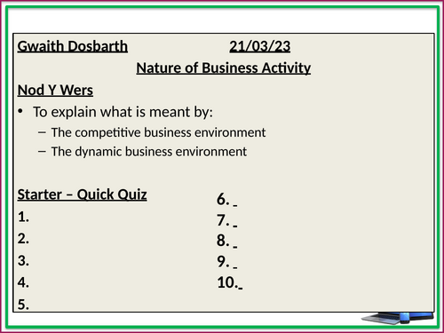 29. Nature of Business Activity