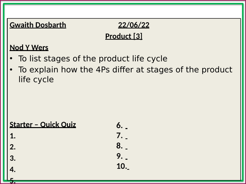 37. Product Life Cycle