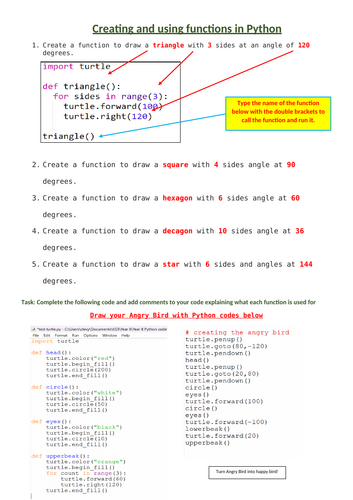 Creating and using functions in Python