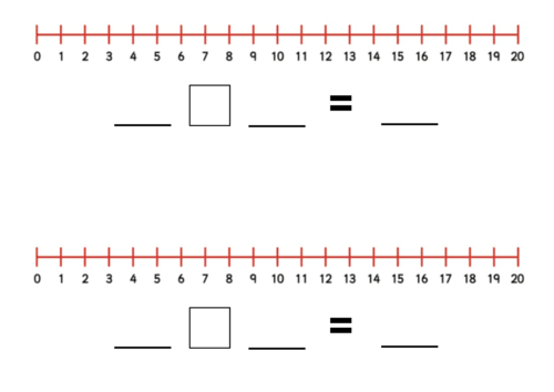 Number line resource to 20 and to 20