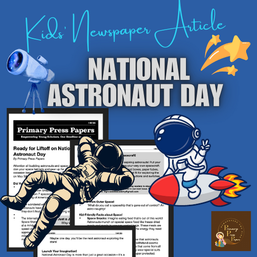 National Astronaut Day Reading Adventure & Activity for Kids! FUN on 5th May