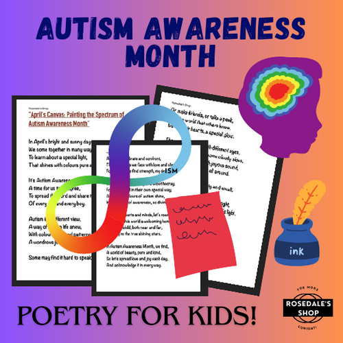Autism Awareness Month ~ POEM: April's Canvas “Painting the Spectrum”!