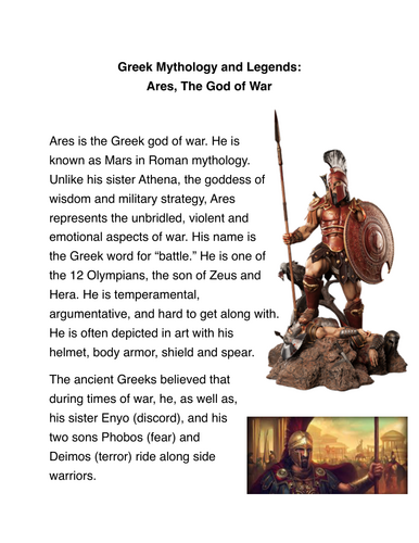 Greek Mythology and Legends: Ares