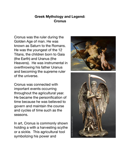 Greek Mythology and Legends: Cronos