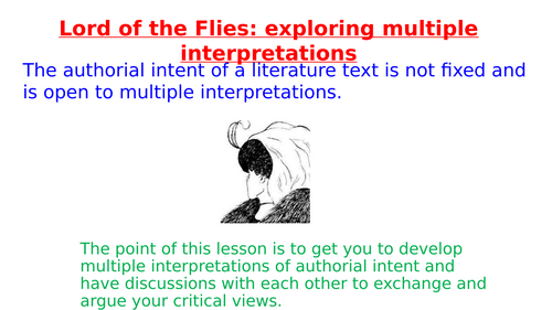 Lord of the flies exploring multiple interpretations