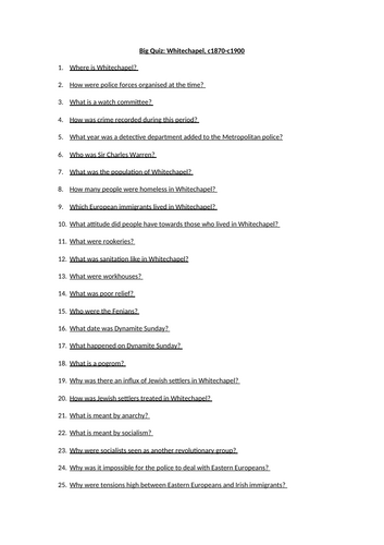 Crime and Punishment Big Quizzes Bundle