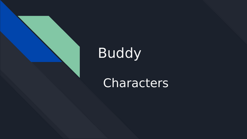 Buddy By Nigel Hinton-Characters