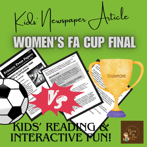 Women's FA Cup Final Reading  Adventure with FUN Activities for Kids!