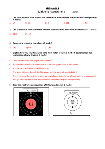 Chemical formulae, reactions and mixtures
