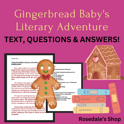 Gingerbread Baby's Literary Adventure: A Delicious Reading Quest, With Worksheet & Answers