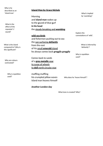 Nature Poetry Scheme of Work