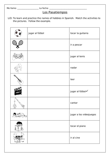 SPANISH - LOS PASATIEMPOS - HOBBIES & OPINIONS