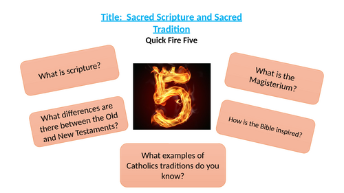 Sacred Scripture & Tradition - NEW RED