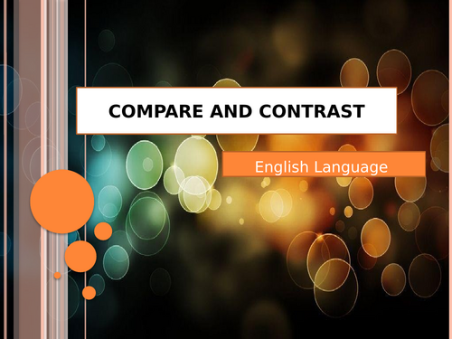 Compare and Contrast